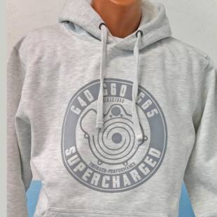 hoodie mit theibach g-lader logo in grau