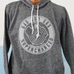 hoodie in grau meliert g65 g-lader logo